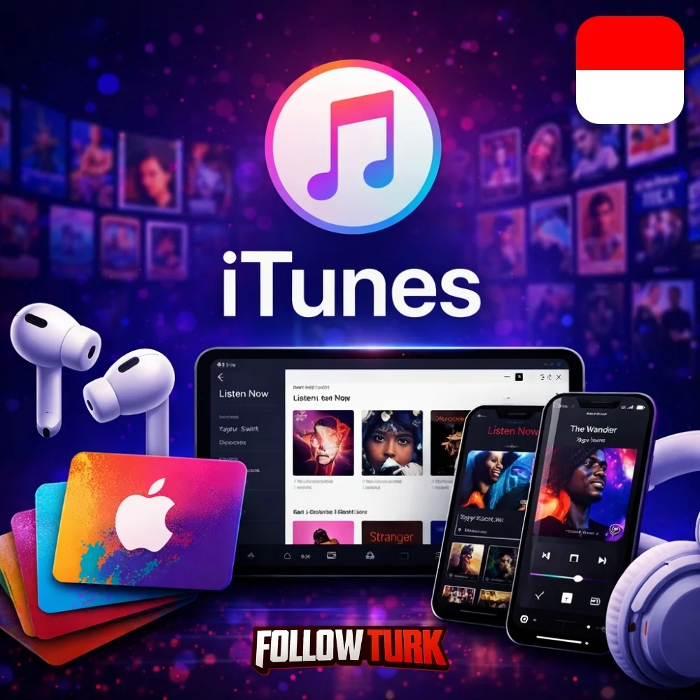 iTunes इंडोनेशिया - IDR गिफ्ट कार्ड - FollowTurk
