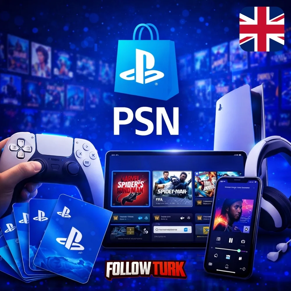 PlayStation यूके - PSN गिफ्ट कार्ड - FollowTurk