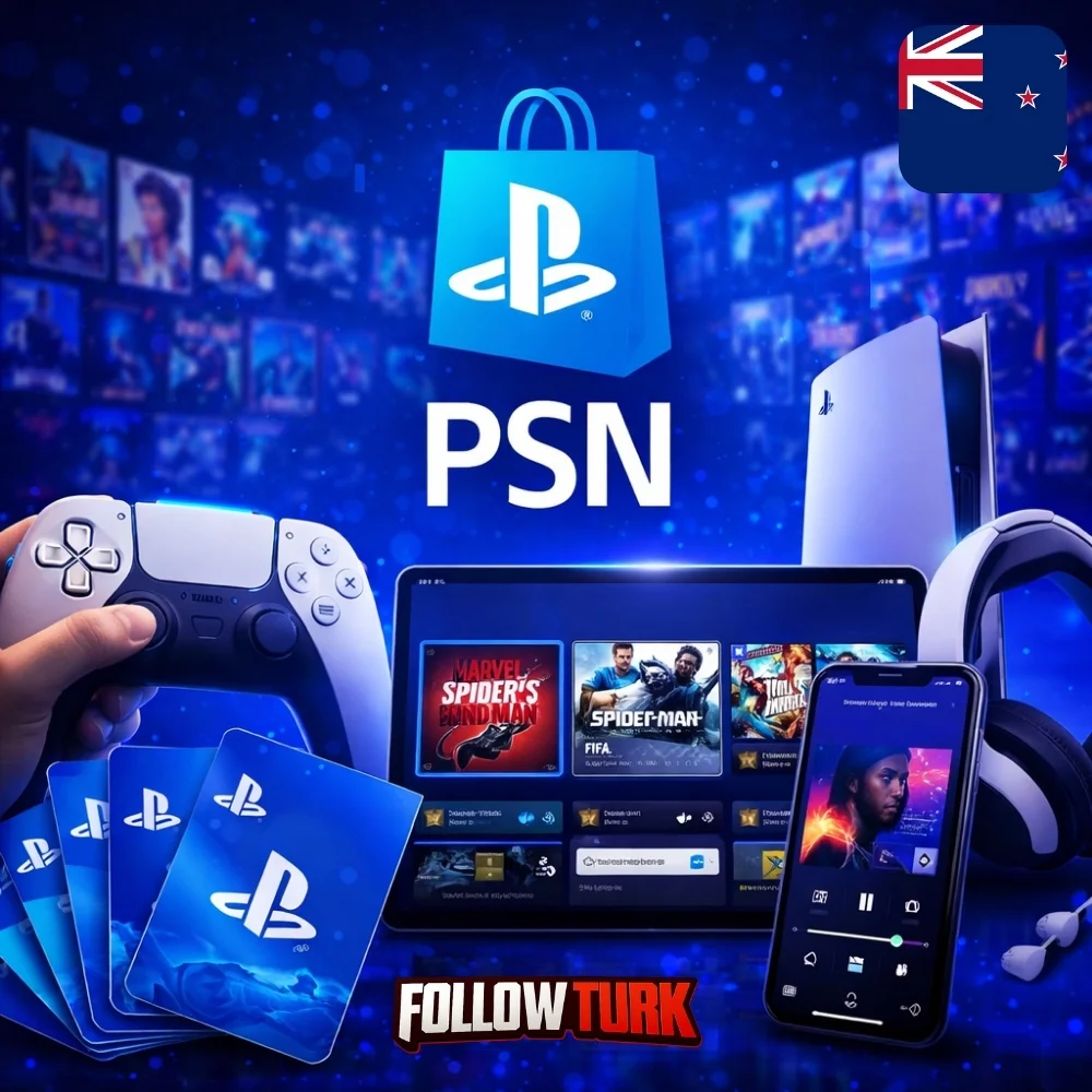 PlayStation न्यूज़ीलैंड - PSN गिफ्ट कार्ड - FollowTurk