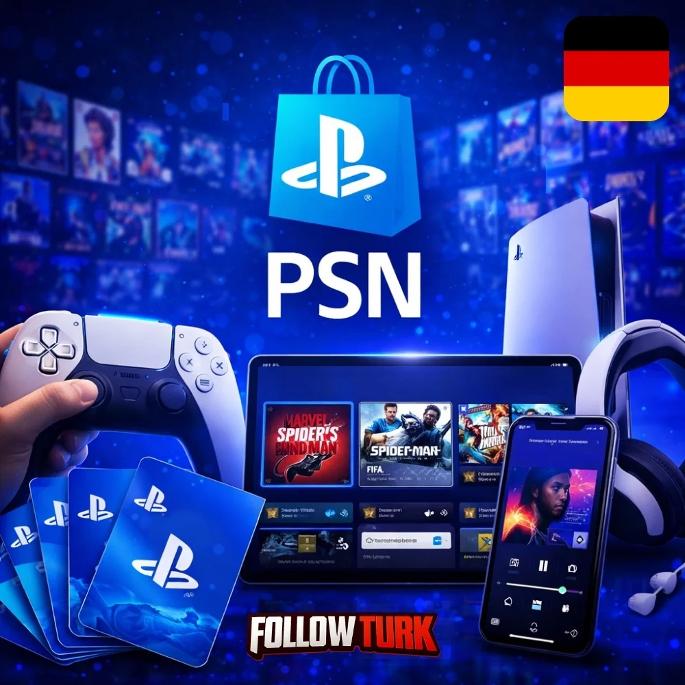 PlayStation जर्मनी - PSN गिफ्ट कार्ड - FollowTurk