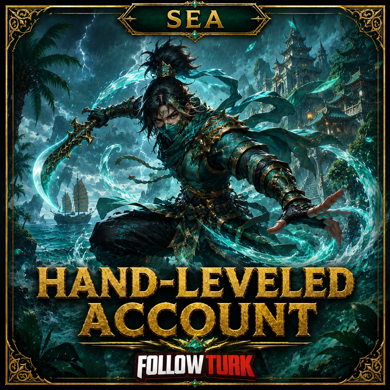 SEA - हाथ से लेवल किया गया Legend अकाउंट - FollowTurk
