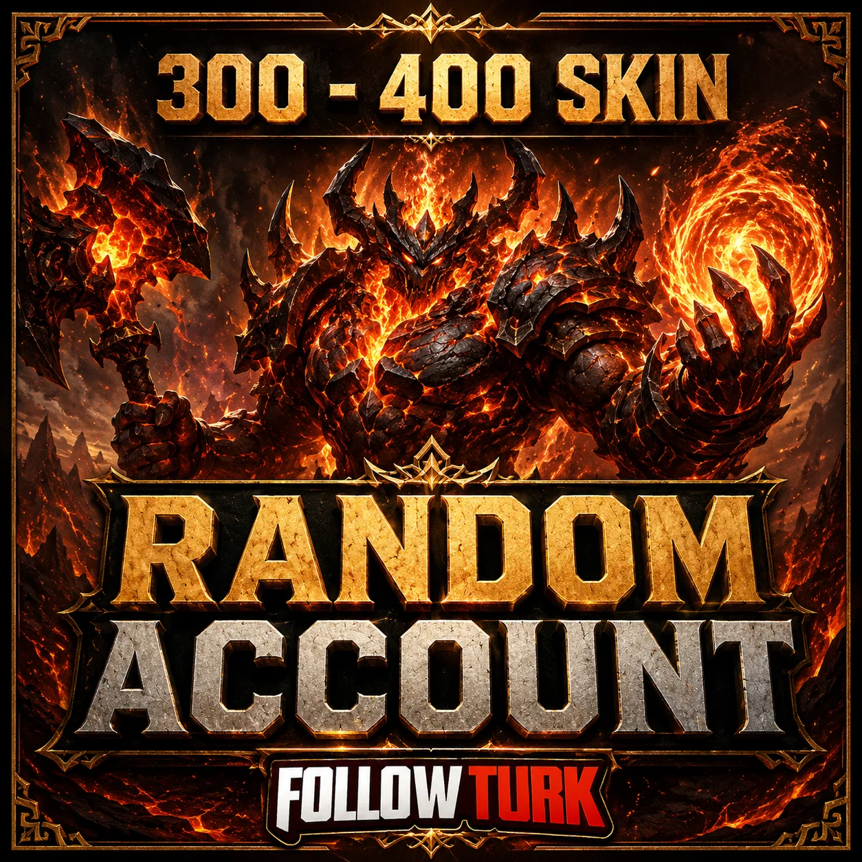 300 - 400 स्किन वाला रैंडम Legend अकाउंट - FollowTurk