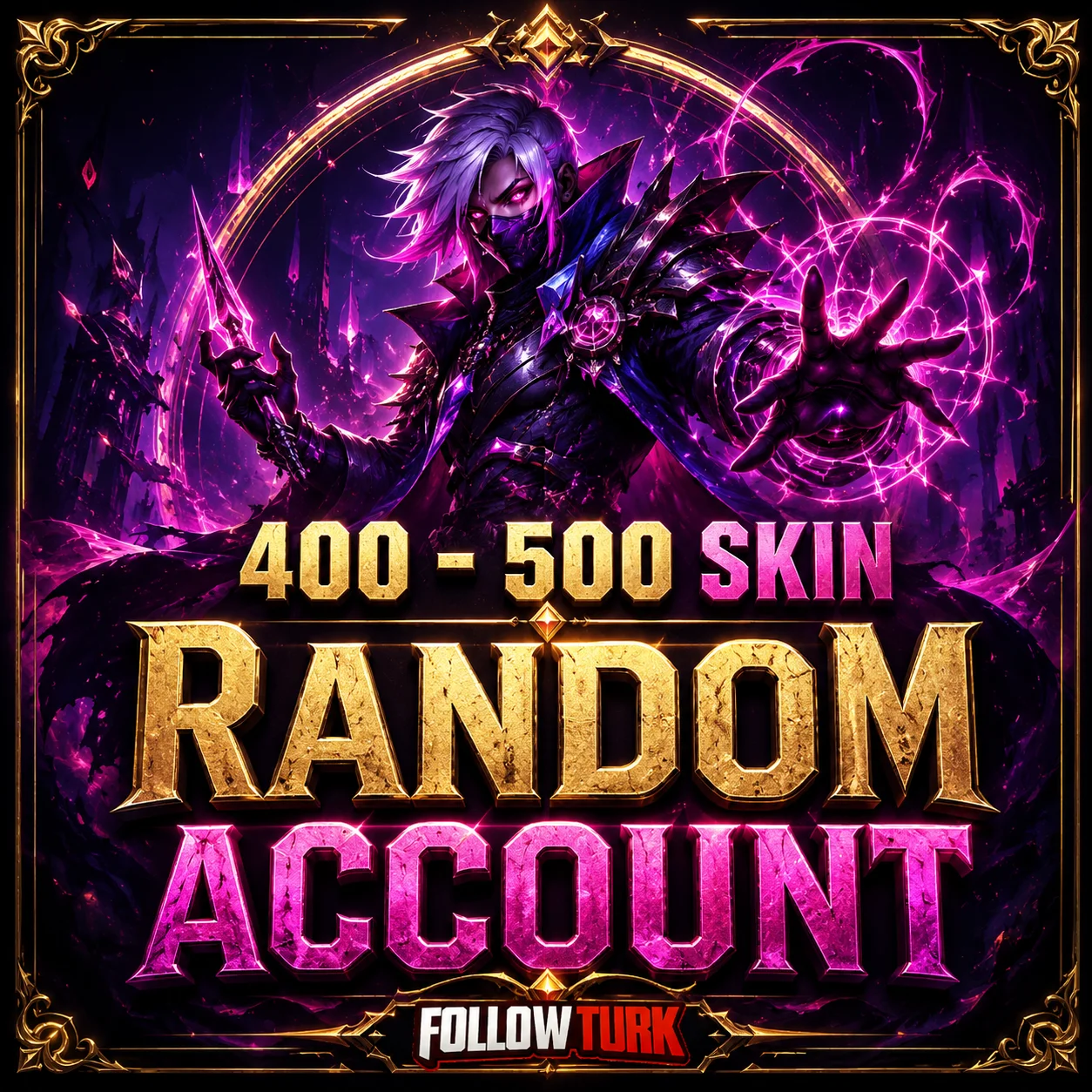 400–500 स्किन रैंडम Legend अकाउंट - FollowTurk