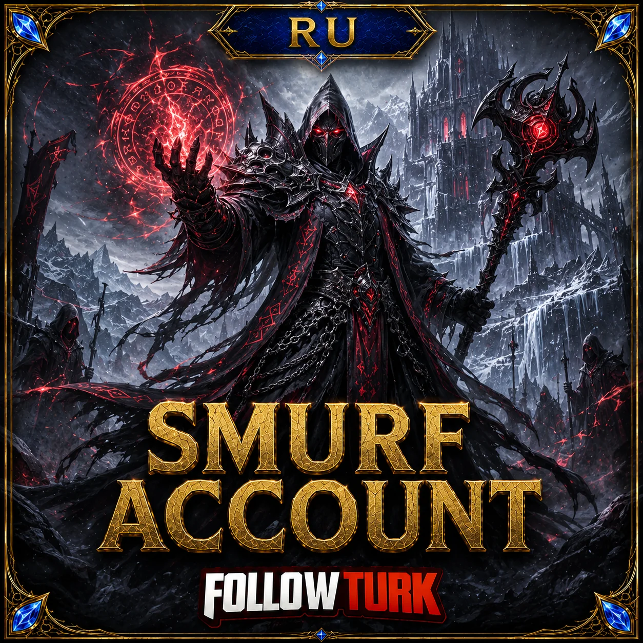 RU - स्मर्फ अकाउंट - FollowTurk