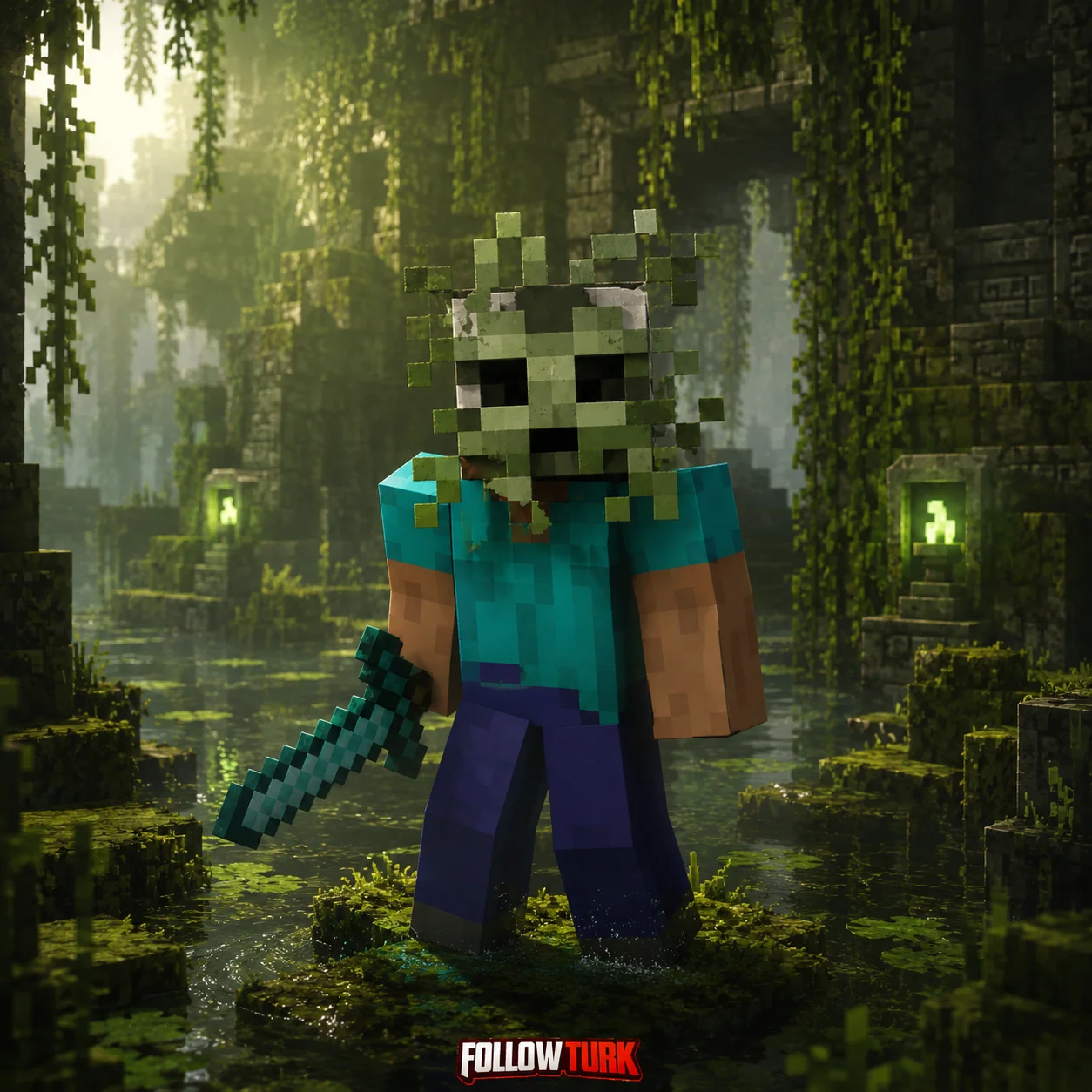 मॉस मास्क कोड - Minecraft Key - FollowTurk