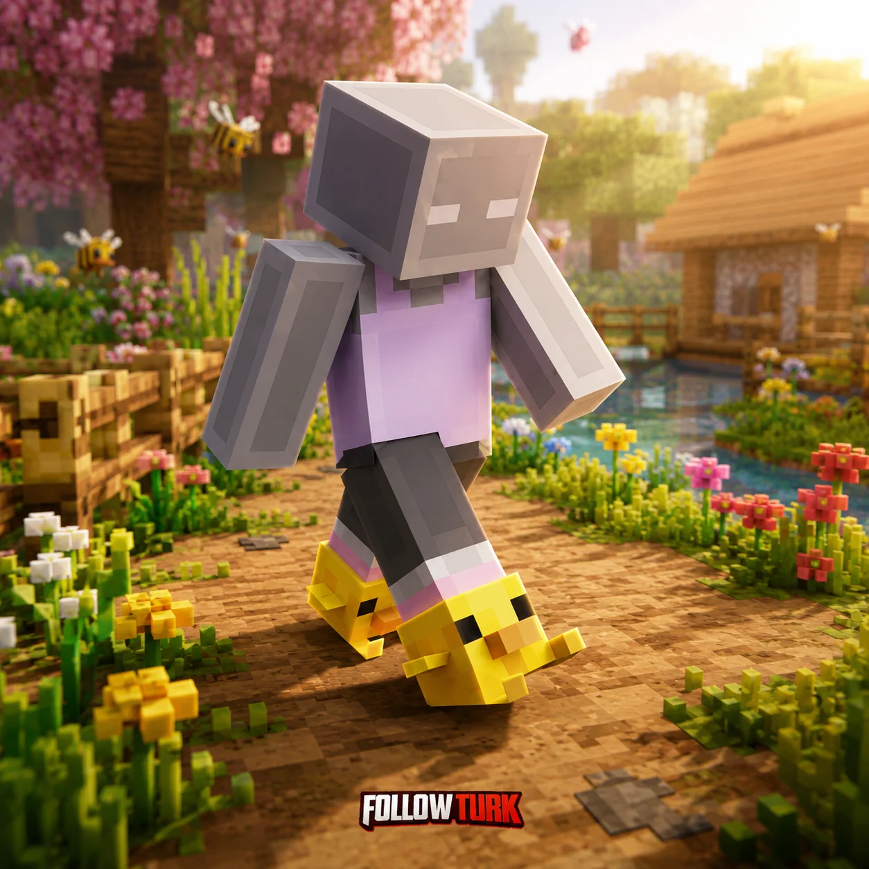 बेबी चिक स्लिपर्स - Minecraft Key - FollowTurk