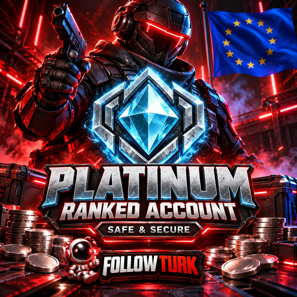 यूरोप - EU प्लैटिनम अकाउंट - FollowTurk